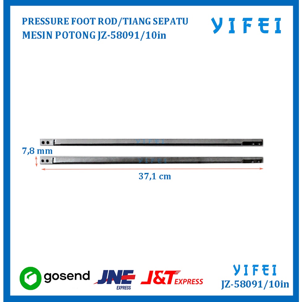 PRESSURE FOOT ROD/TIANG SEPATU M-216(10&quot;) POTONG KM YIFEI-58091/10in