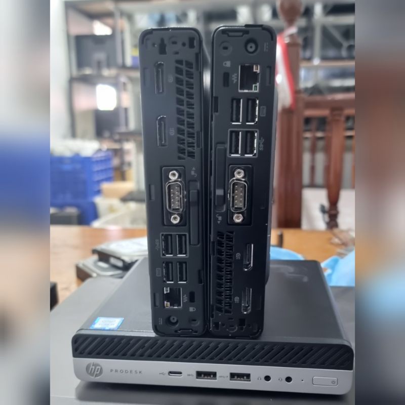 MINI PC HP PRODESK 600 G3 CORE I3 6100 RAM 4GB DDR4 HDD 500GB SATA 2.5IN USB TIVE C USB 3.0 DUAL DISPLAY PORT