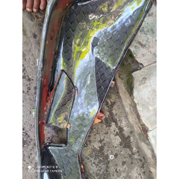 lantai/pijatan PCX CBU karbon kevlar