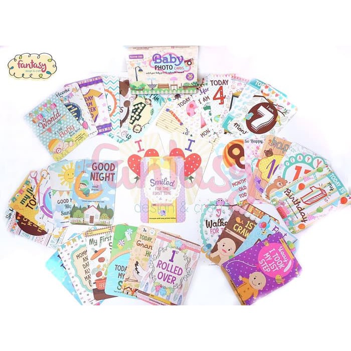 

[HOT DEAL] milestone baby card / kartu selfi bayi