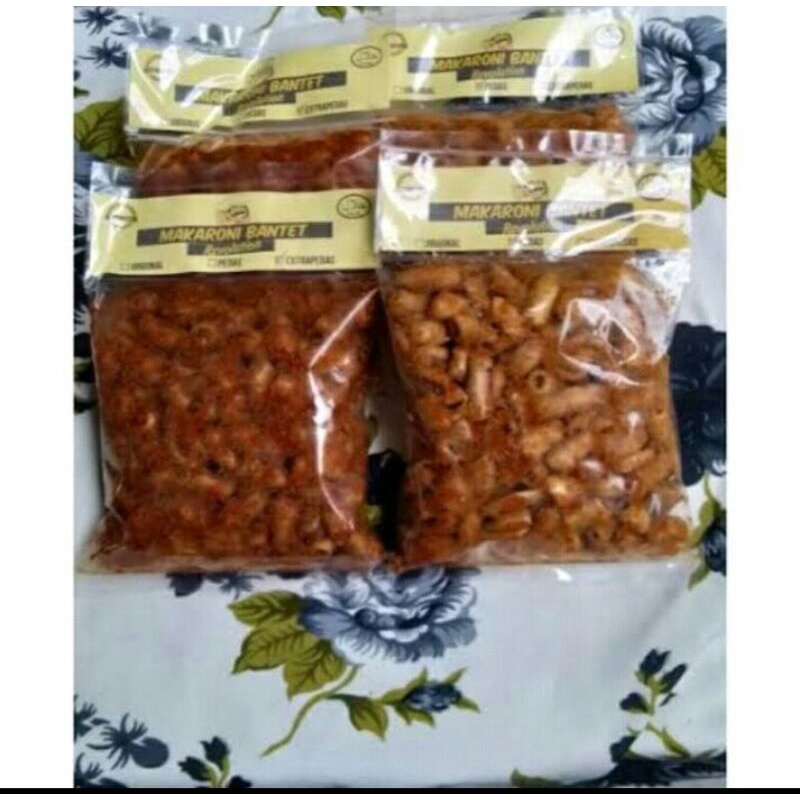 

MAKARONI BANTET EXTRA PEDAS cemilan sultan virall 75gram