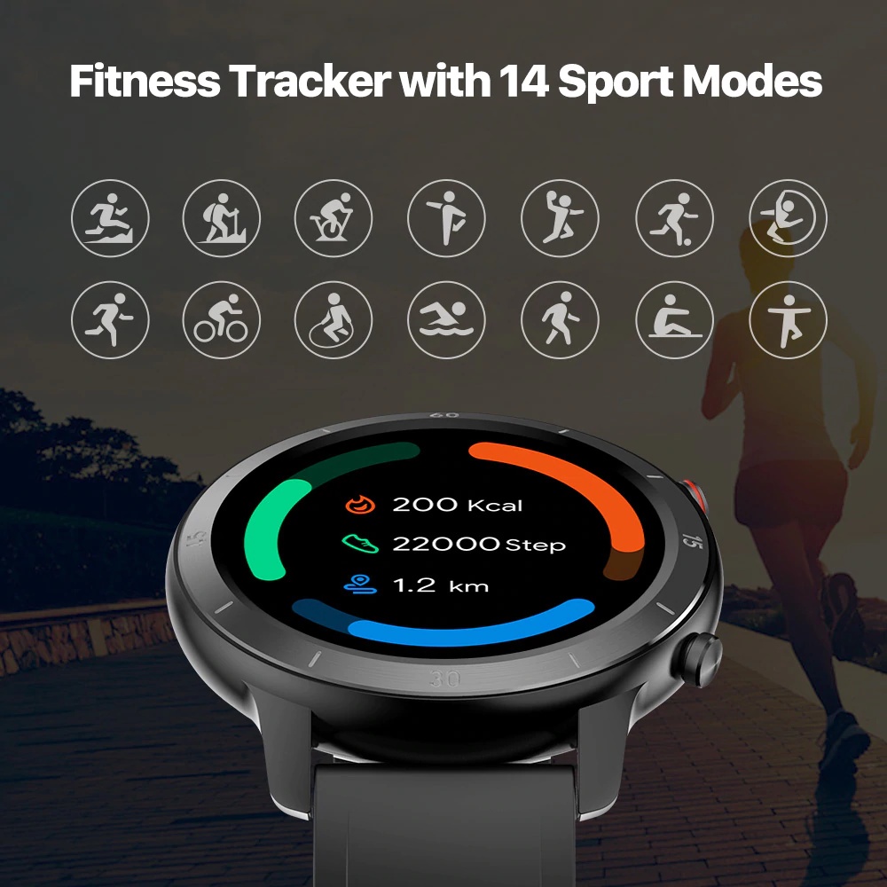 AKN88 - Mobvoi Ticwatch GTX Fitness Smartwatch ORIGINAL