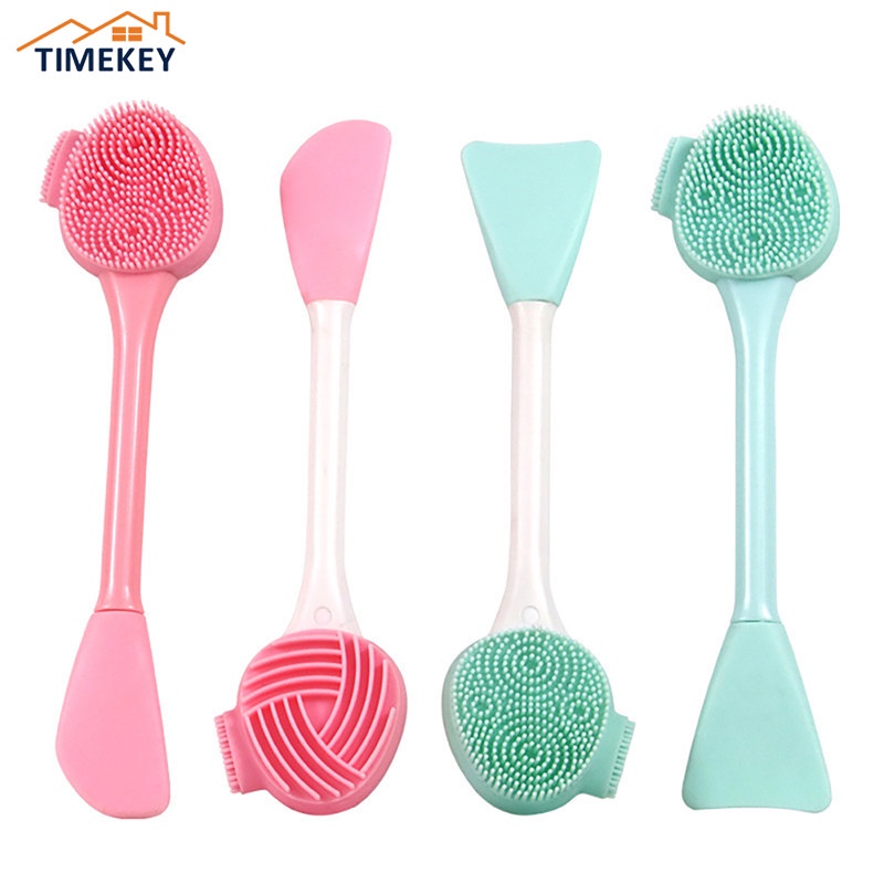 Tk Brush Silikon Pembersih Makeup / Masker Wajah Manual Fungsi Ganda