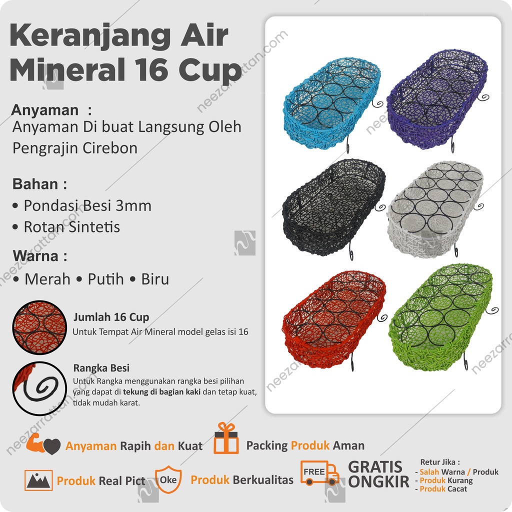 Jual Tempat Keranjang Air Mineral Tempat Aqua Gelas Sintetis Brekele 16 Cup Shopee Indonesia 4279