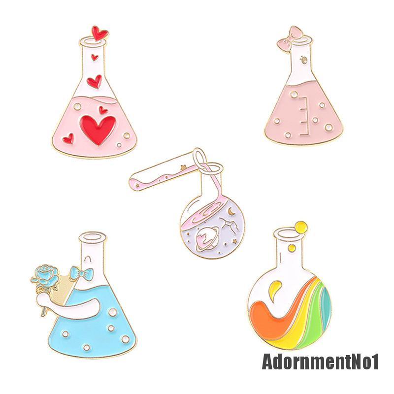 (Adornmentno1) Bros / Pin Desain Instrumen Kimia Enamel Untuk Aksesoris Pakaian