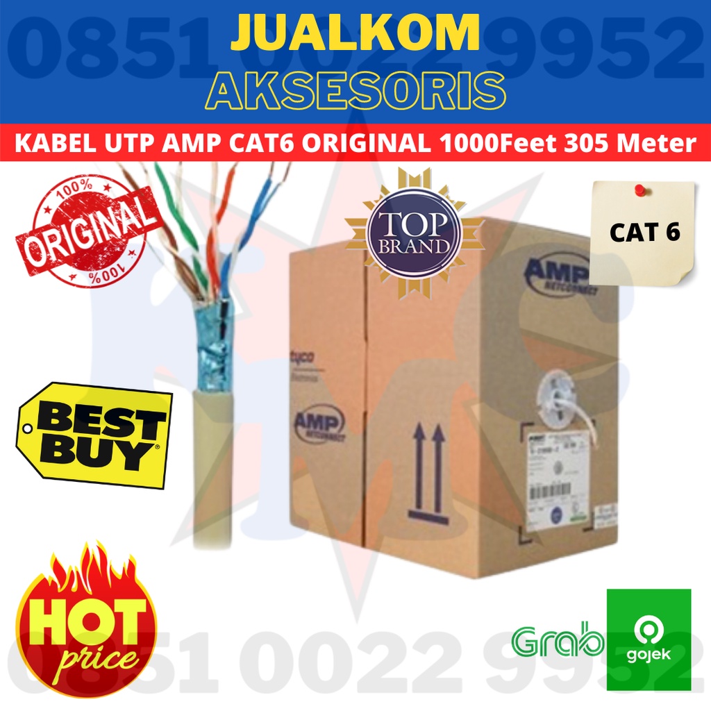 KABEL UTP AMP CAT 6 BOX ORIGINAL