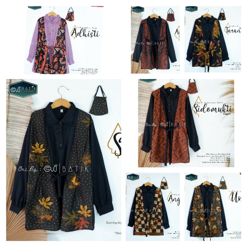 TUNIK BATIK KOMBINASI