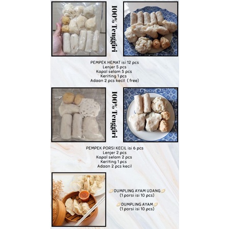 

Pempek Tenggiri 100% Frozen