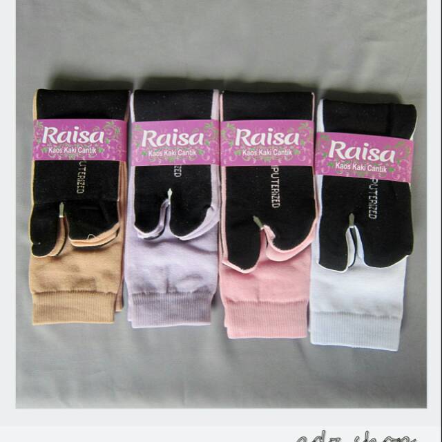 Kaos Kaki Jempol Polos Tapak Hitam