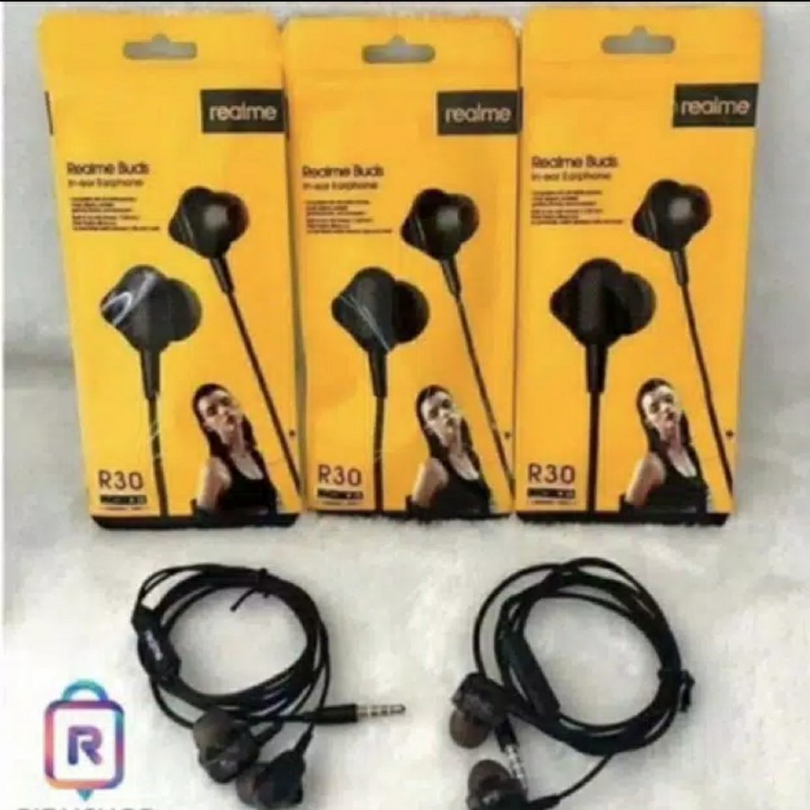 Handsfree Headset Realme R30 Musik Earphone Murah