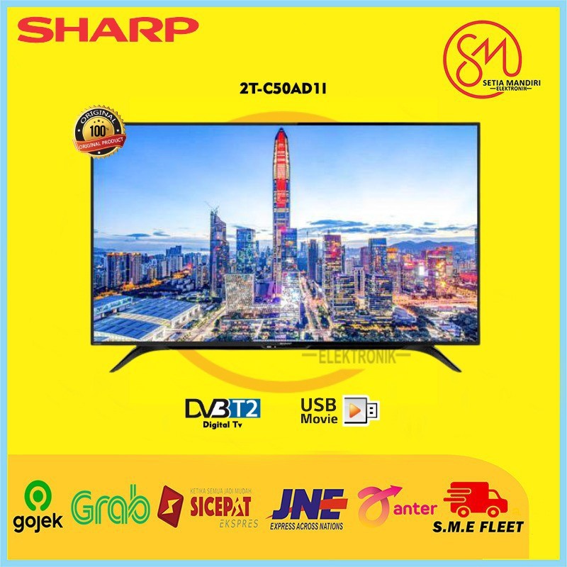 [KARGO] SHARP C50AD1i LED TV 50 Inch Full HD DVB-T2 HDMI USB Movie 2T-C50AD1i