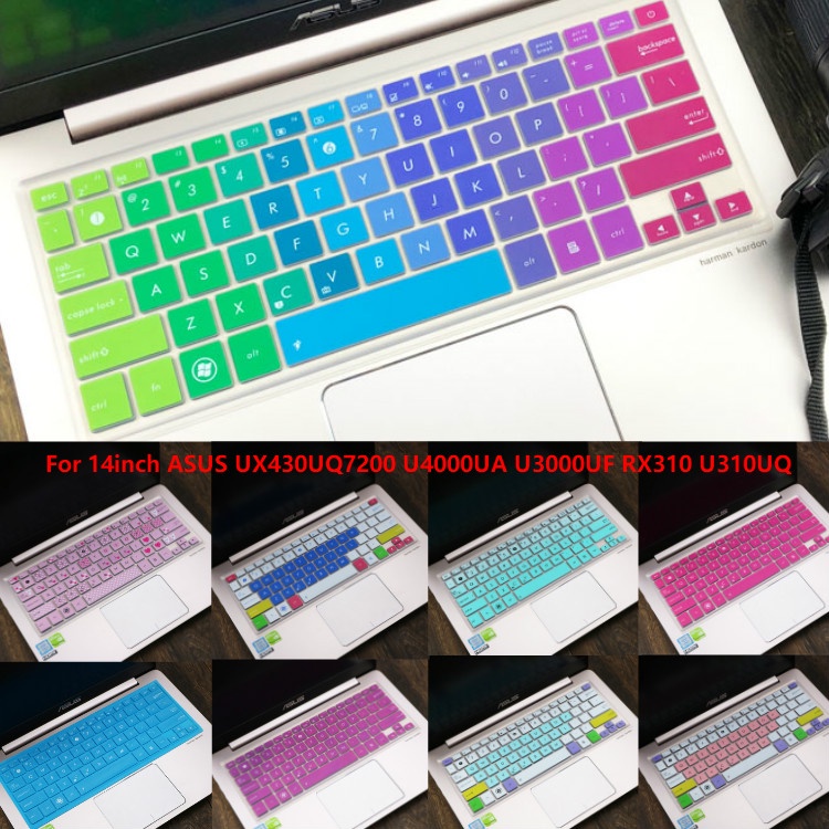 For 14inch ASUS UX430UQ7200 U4000UA U3000UF RX310 U310UQ Soft Ultra-thin Silicone Laptop Keyboard Cover Protector