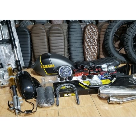 sparepart custom japstyle dan scrambler yamaha vixion
