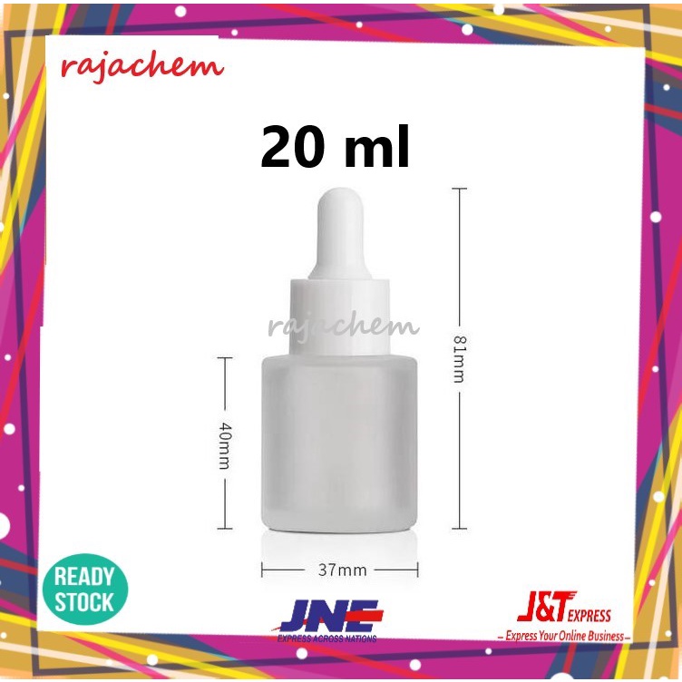 Botol Pipet Kaca 20 ml Frosted