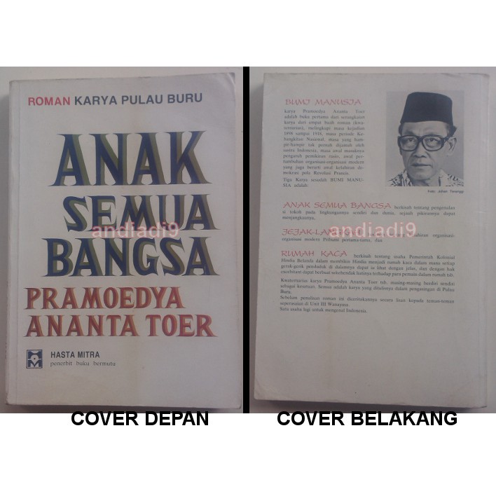 ANAK SEMUA BANGSA - PRAMOEDYA ANANTA TOER 1980 ORIGINAL