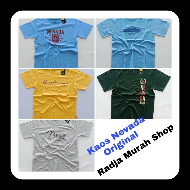 Promo  Promo  KAOS NEVADA Original/ Kaos Branded Nevada/Kaos Pria Nevada/Kaos Original Nevada