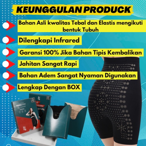 Korset Pelangsing Pants InfraRed 3 in 1 Korset Celana Pengancang Pantat