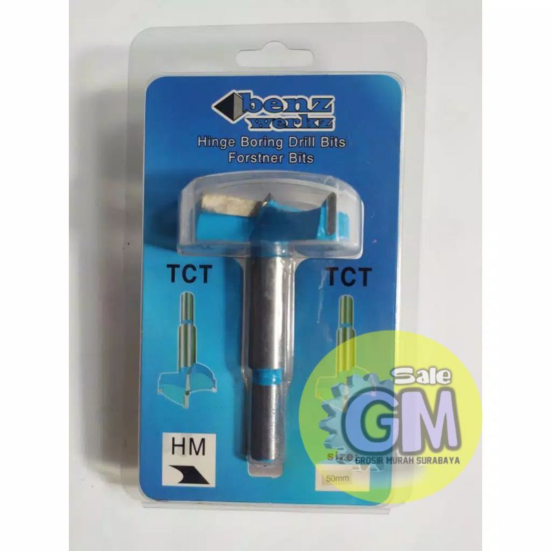 Mata Bor Kayu Engsel Lubang Sendok 50mm Mata Profil TCT Forstner Drill Benz Bor Bulat Forstener TCT