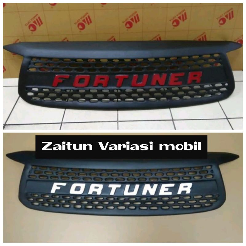 Grill raptor fortuner 2008 2009 2010 2011 gen 2 Gril logo tulisan warna
