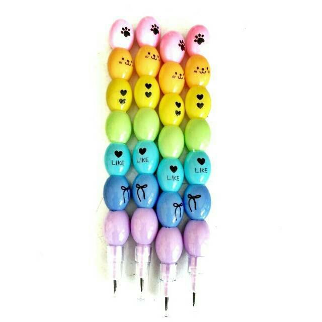 

Pensil Susun 7 Tingkat Rainbow Murah (1 pack = 4 pcs)
