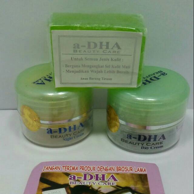 Cream Herbal Adha Hijau Original HOLO - Cream Adha Perawatan Wajah