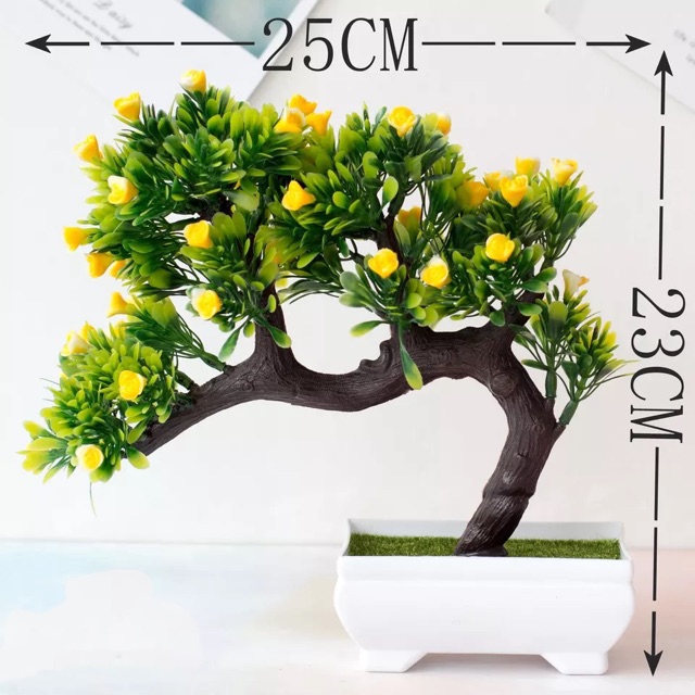 AM565 Bunga Plastik / Pajangan Bunga Artifisial / Vas Petak-3