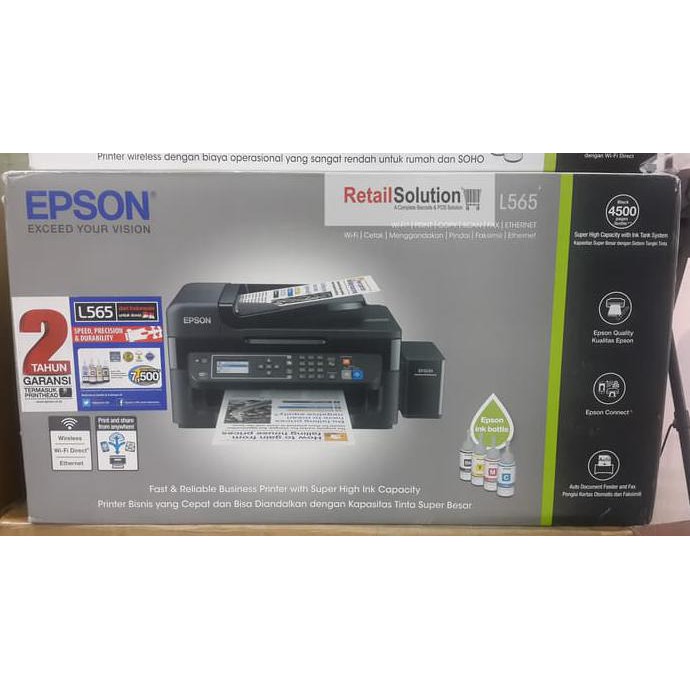 Jual Printer Epson L565 Multifunction ( Wifi Print Copy Scan Fax