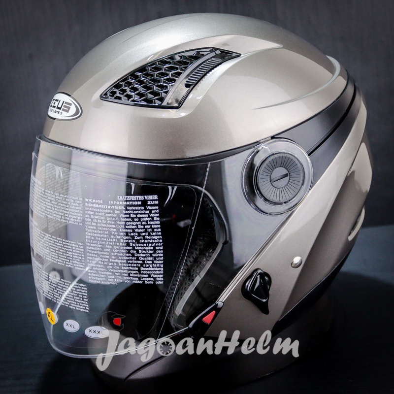 ZEUS Helm ZS-610 SOLID| DARK SILVER METALIC | ZS610 | ZS 610 Double Visor