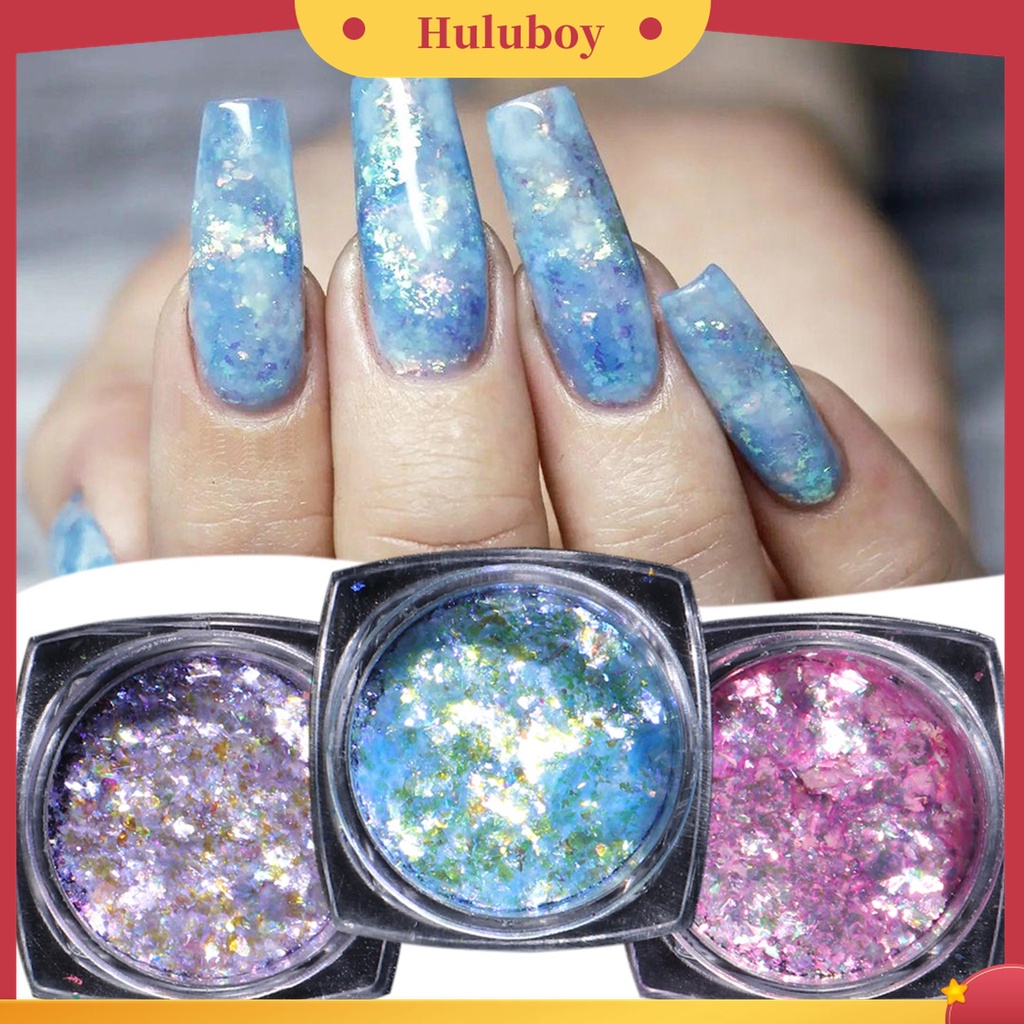 Huluboy Huluboy♡ 1 Botol Payet Glitter Berkilau Untuk Dekorasi Nail Art