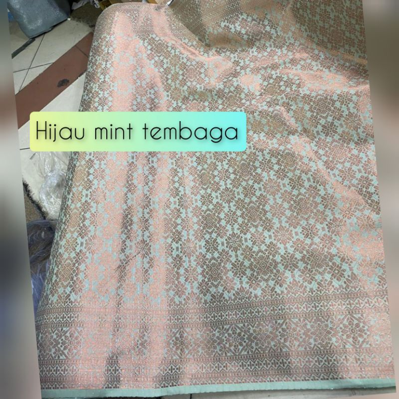 (HARGA PERSETENGAH METER) Kain songket tenun semi palembang /bahan songket / kain songket