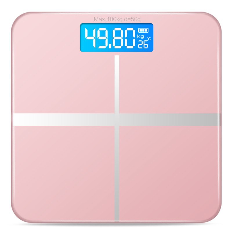 Timbangan Badan Digital Home Scale 180KG with Temperature Sensor - Black