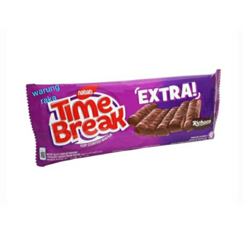 

nabati time break extra top coated wafer berat 48gram