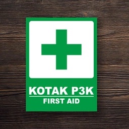 

STICKER KOTAK P3K FIRST AID HIJAU 10x15cm