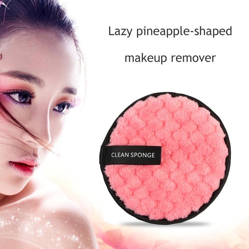 A472 CLEAN SPONGE handuk masker penghapus make up remover pembersih kosmetik kecantikan perawatan skin friendly fiber