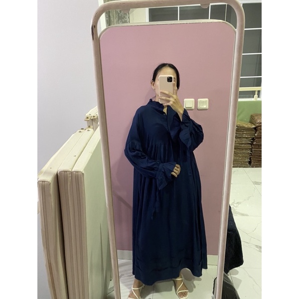 NABO - Kasela Long Dress (Dress rayon baby dol)