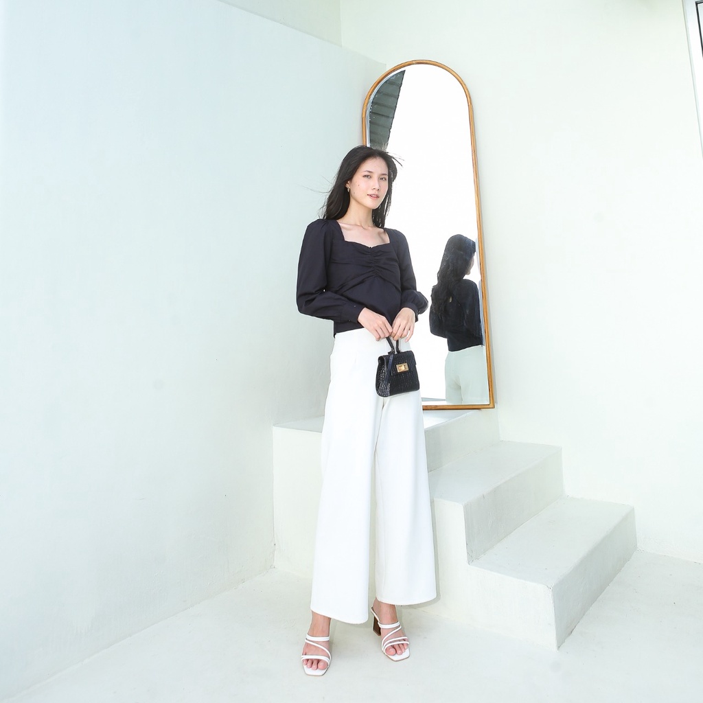 VELOVE - V876 Sora Tied Top - 3 COLORS &amp; 2 SIZE