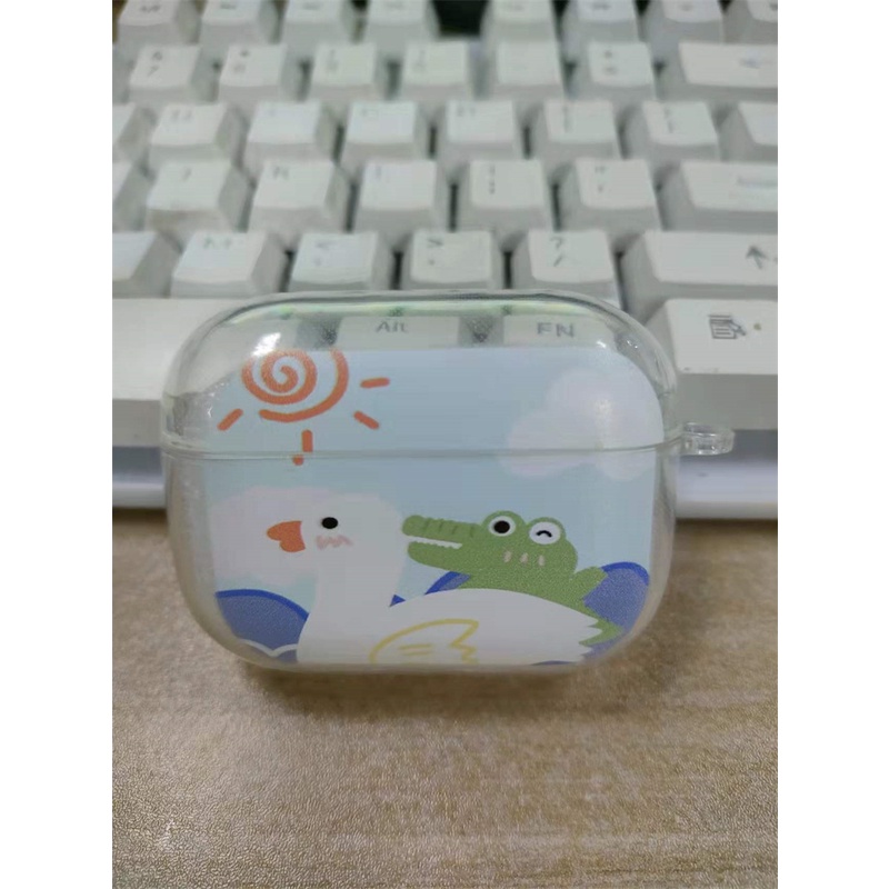 Soft Case TPU Transparan Motif Kartun Cover Airpods Pro