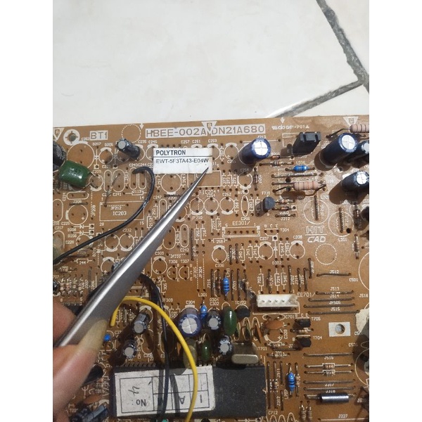 pcb mesin tv tabung polytron 14"