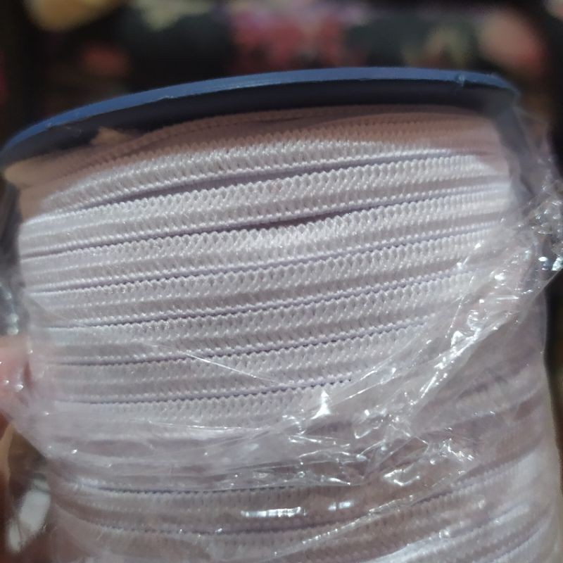 karet masker 4mm 1 roll/ elastis baby 1 roll