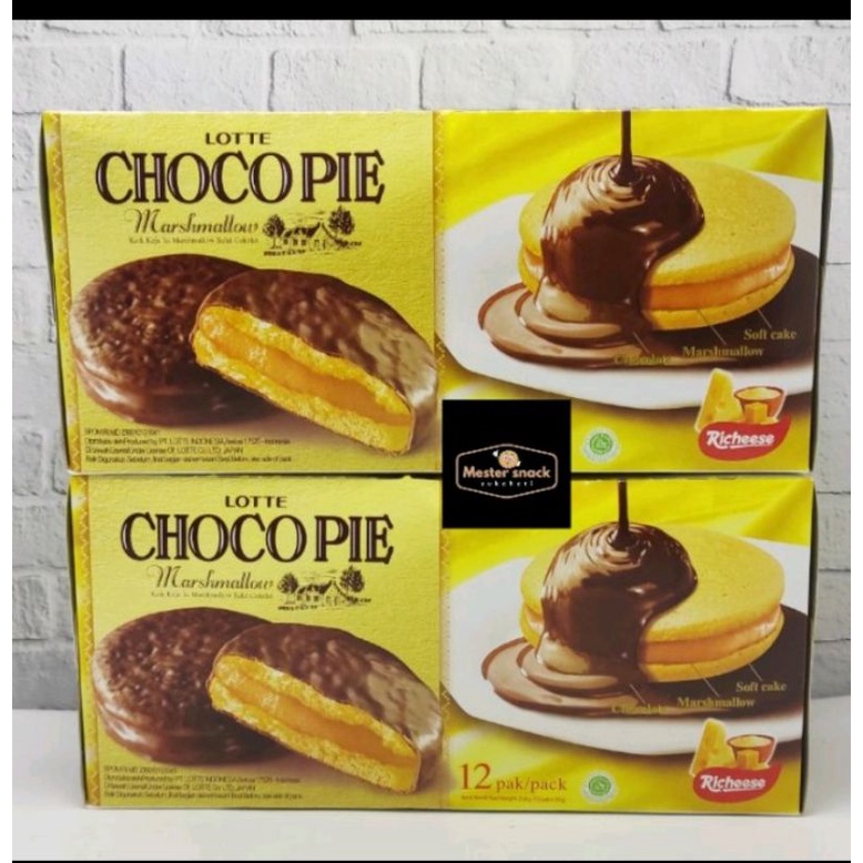 Jual Lotte Chocopie Marshmallow 28 Gram 1 Pack Isi 12 Pcs Shopee Indonesia