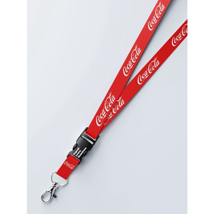 

Lanyard Coca Cola ID Card Holder 2 Sisi Gantungan Tali