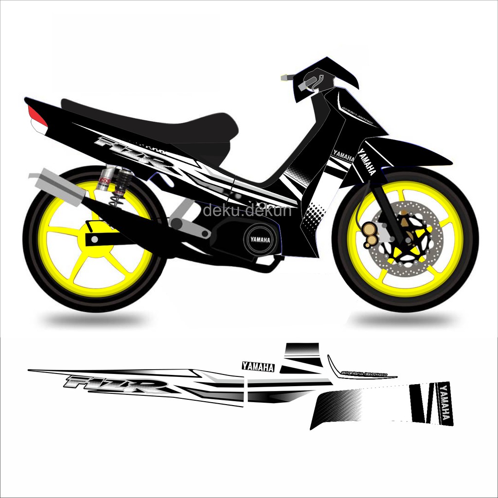 Stiker Striping F1zr Variasi Hitam Cod Printing Shopee Indonesia