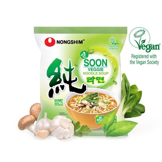 

Nongshim Veggie Ramyun - Ramen vegan sup (Korea)