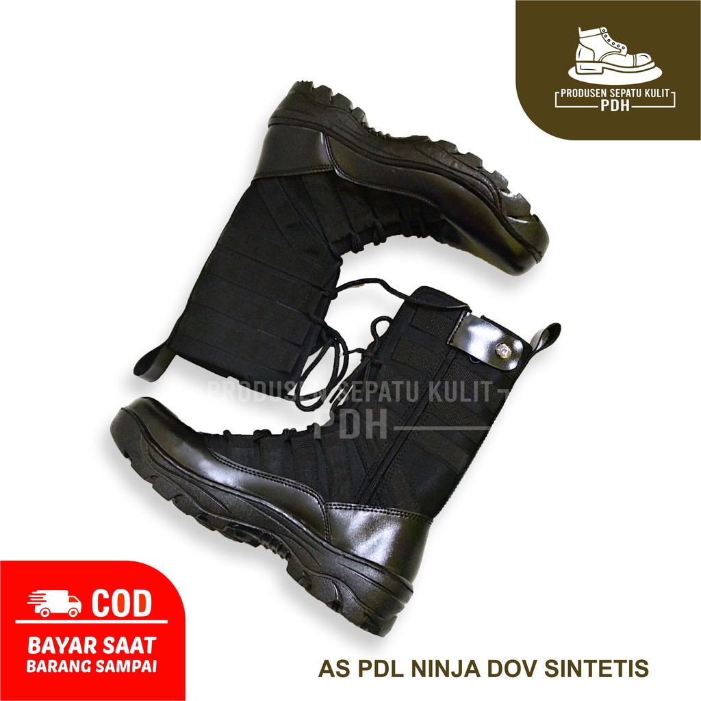 PROMO!!! SEPATU PDL DIPAKAI POLISI TNI POLRI POLDA PDH KUAT / SEPATU BOOTS PRIA SAFETY TRENDY PDL PU