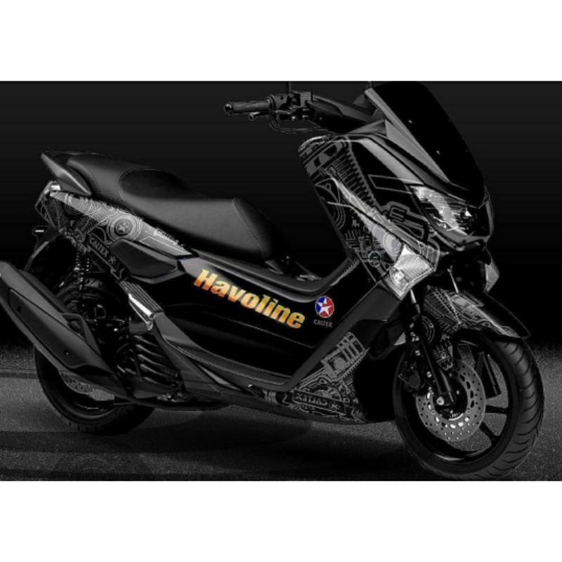 Sticker Decal NMAX Full Body variasi abu abu hitam