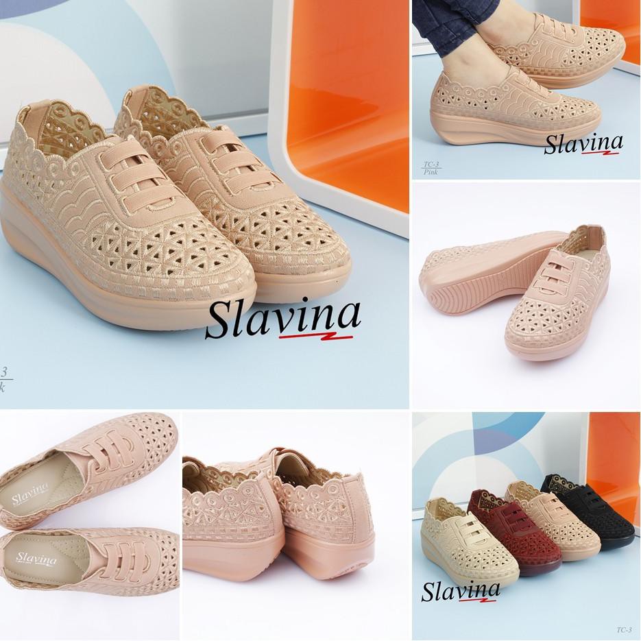 B11P Sepatu Wanita Slavina Wedges TC-3 Best
