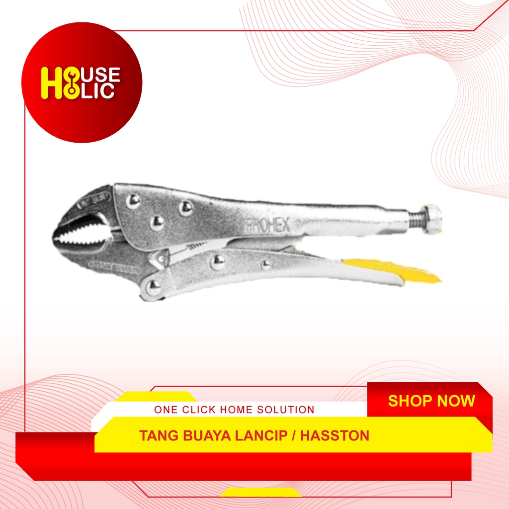 Tang Buaya Lancip 10&quot; Inch Tang Jepit / Locking Plier Hasston 4321-100