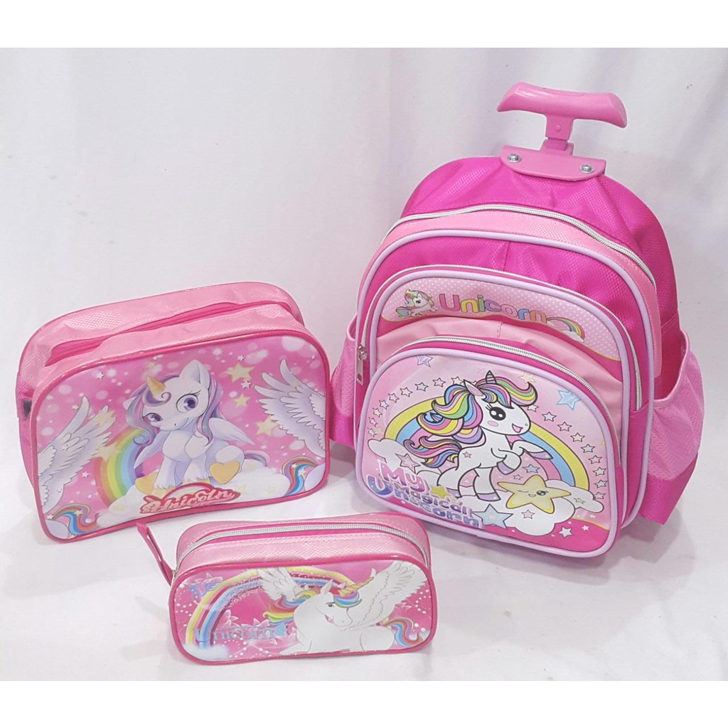 JOYELSY -Tas troli anak SD NJ43 UNICORN