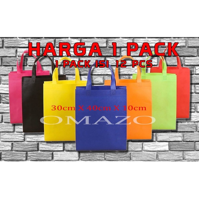 

TAS SPUNBOND/GOODIE BAG MODEL BOX UKURAN 30CM X 40CM X 10CM 75GSM