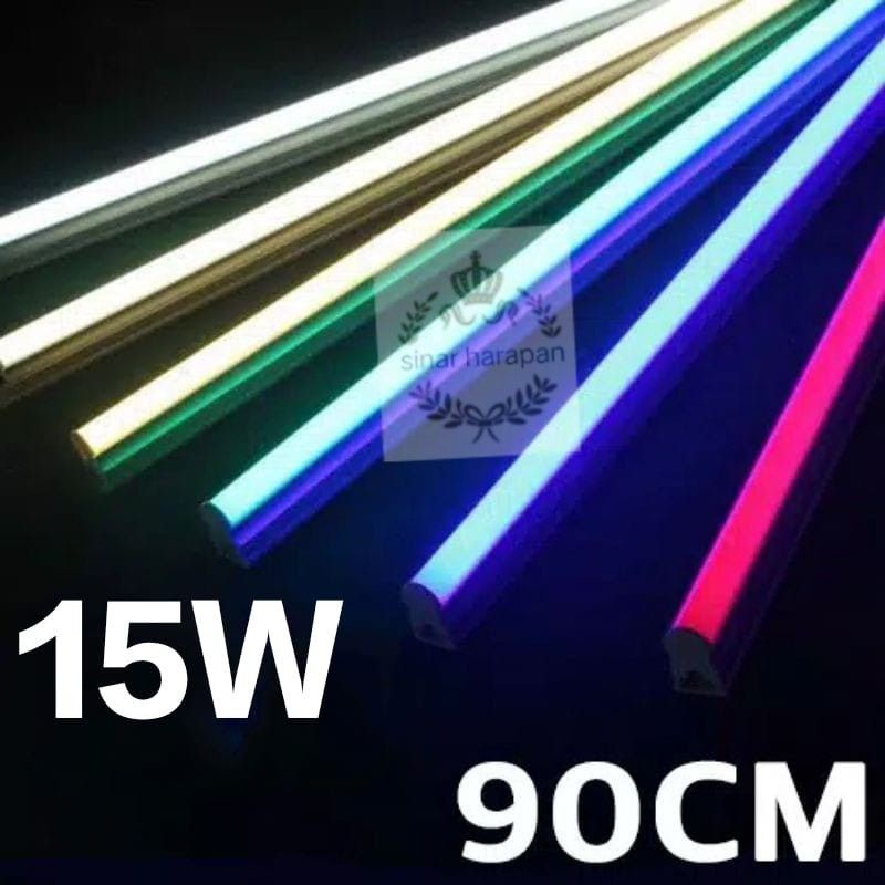 Lampu TL Neon T5 LED 15watt 90cm Tube Warna Warni